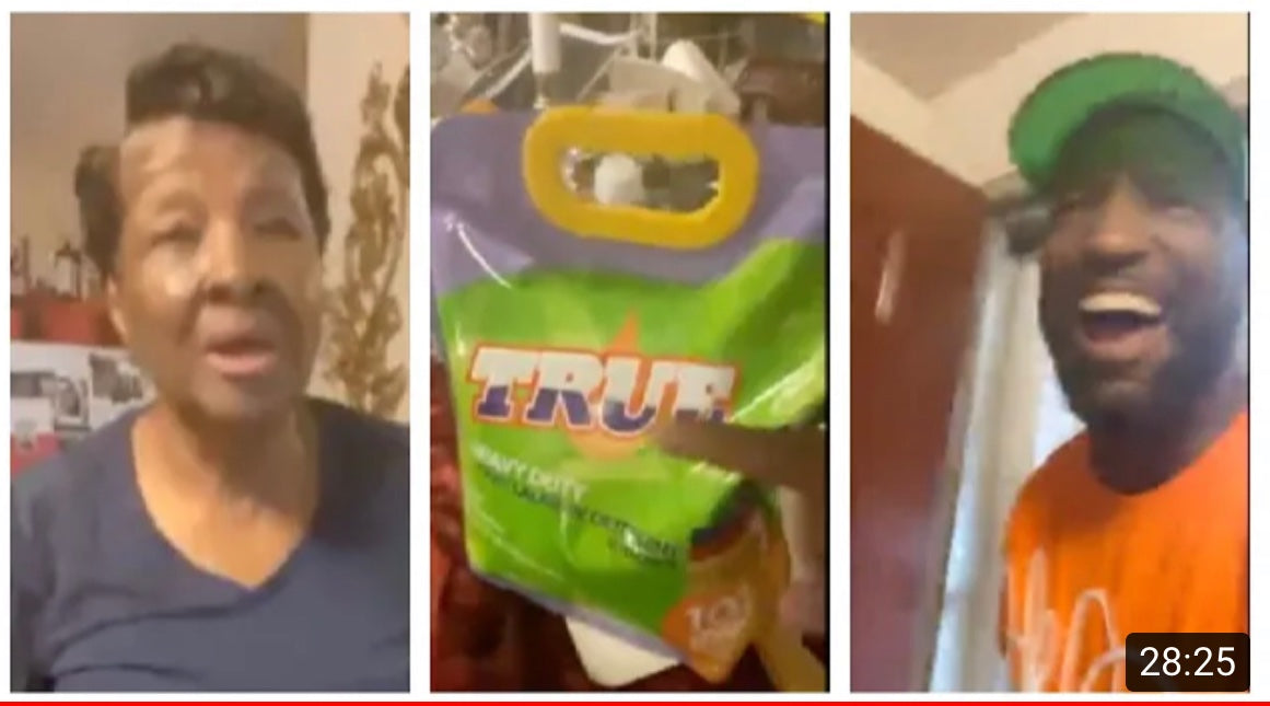 Kandi endorsing True Laundry