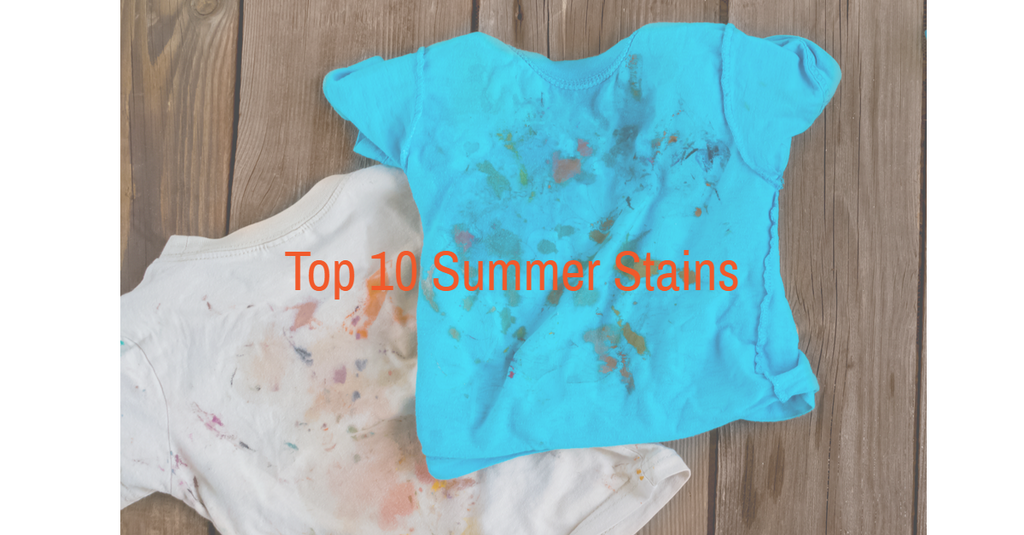 Top 10 Summer Stains & How to Treat Them