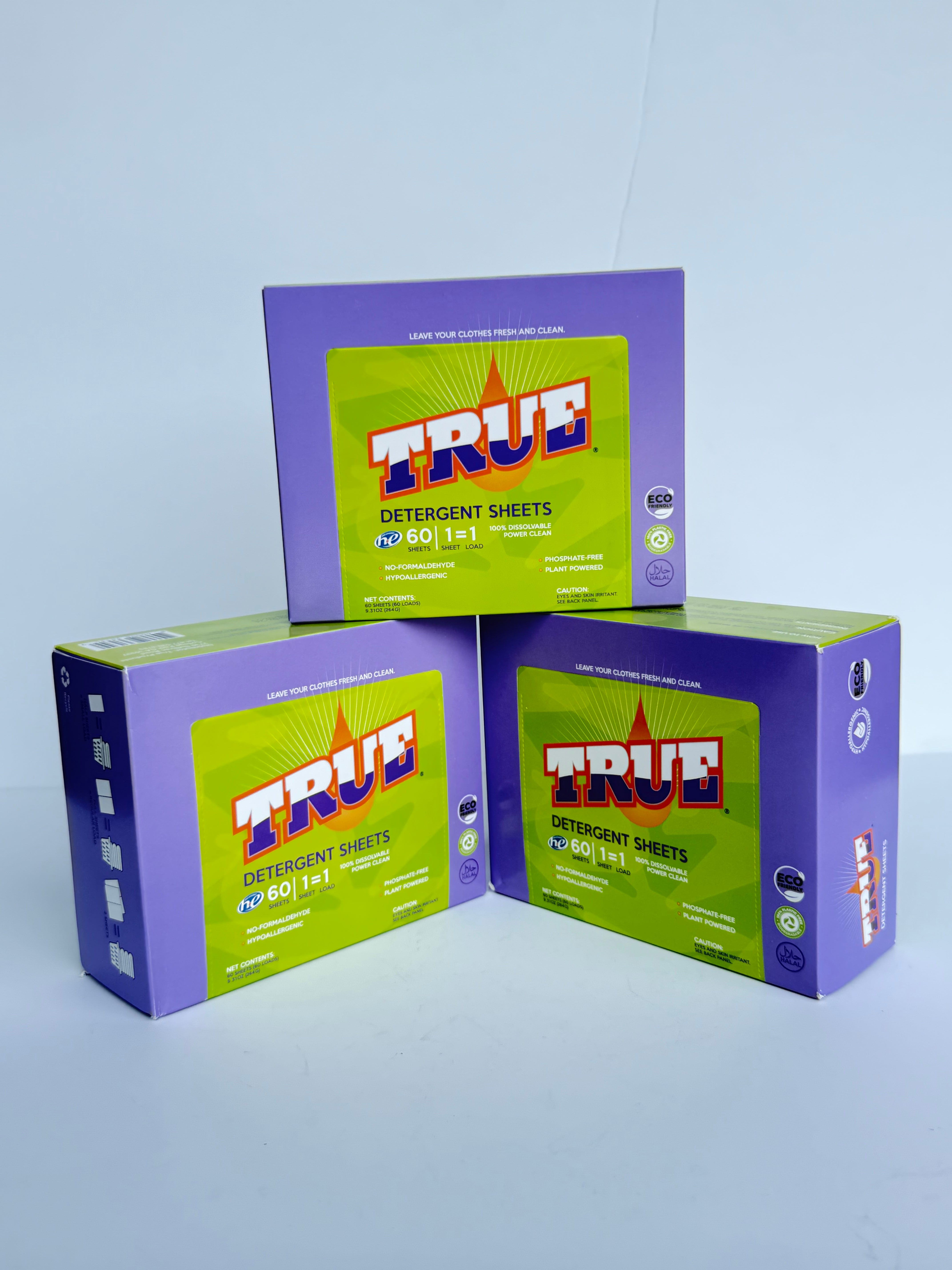 True Detergent Laundry Sheets - 3 Pack