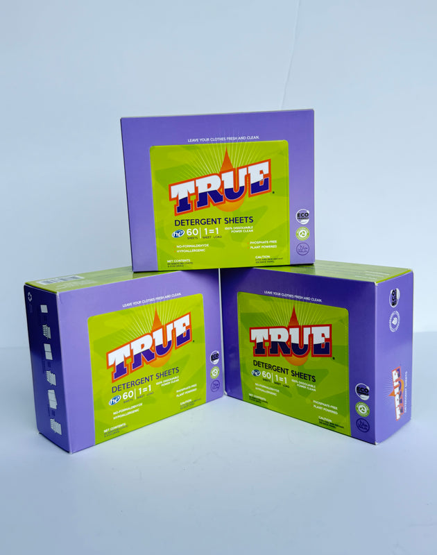 True Detergent Laundry Sheets - 3 Pack
