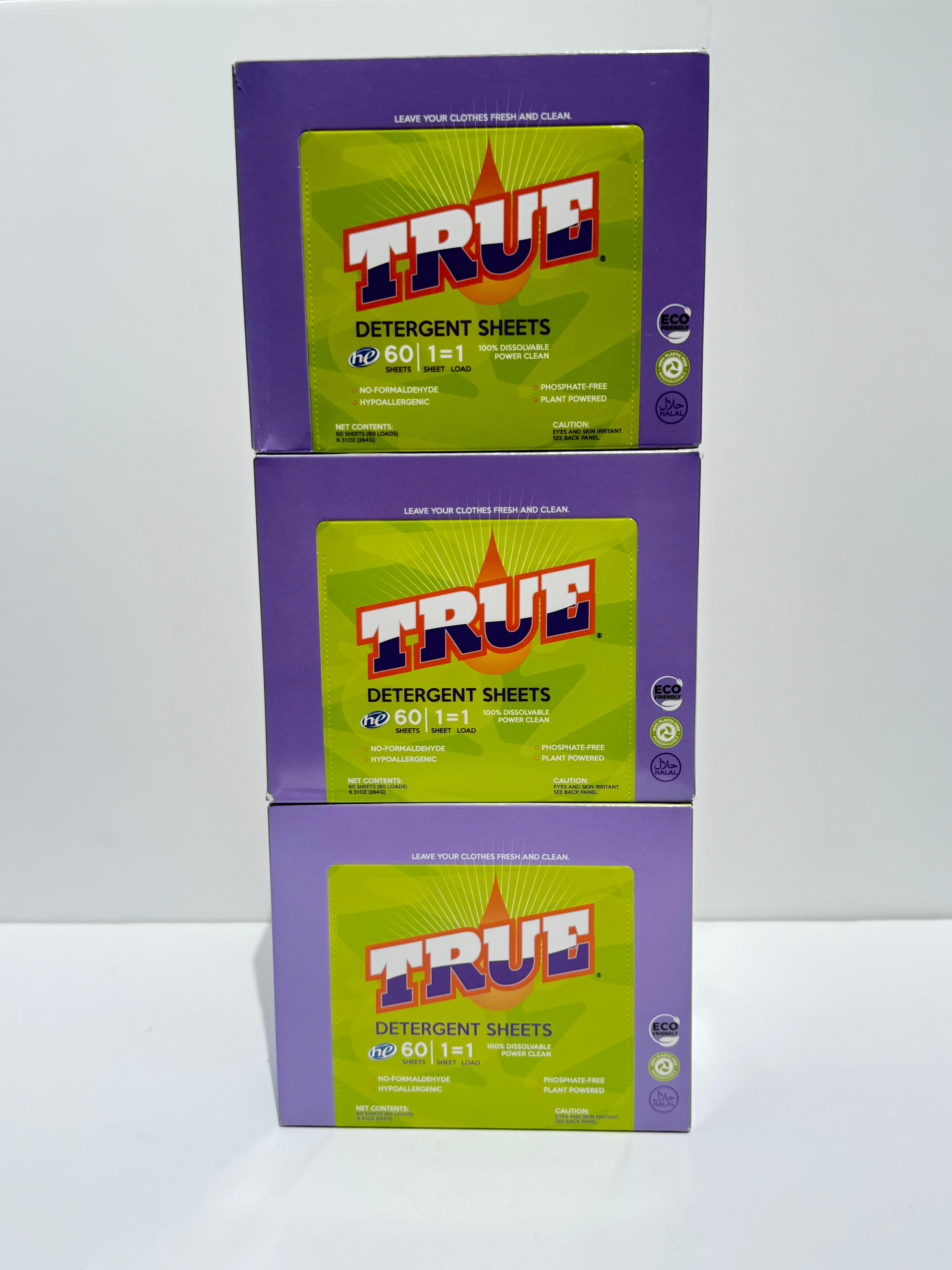 True Detergent Laundry Sheets - 3 Pack