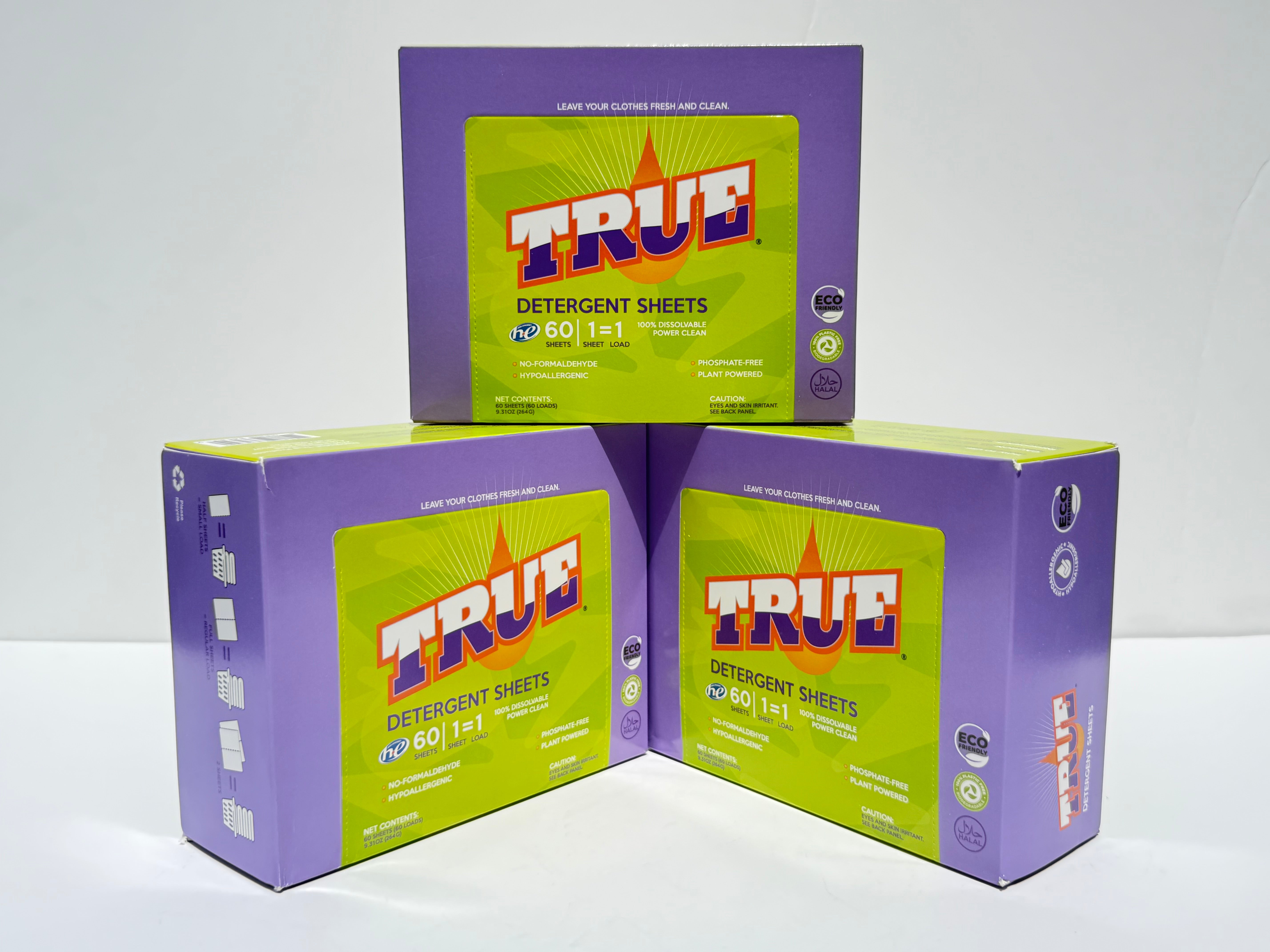 True Detergent Laundry Sheets - 3 Pack