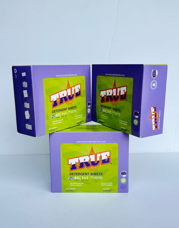 True Detergent Laundry Sheets - 3 Pack
