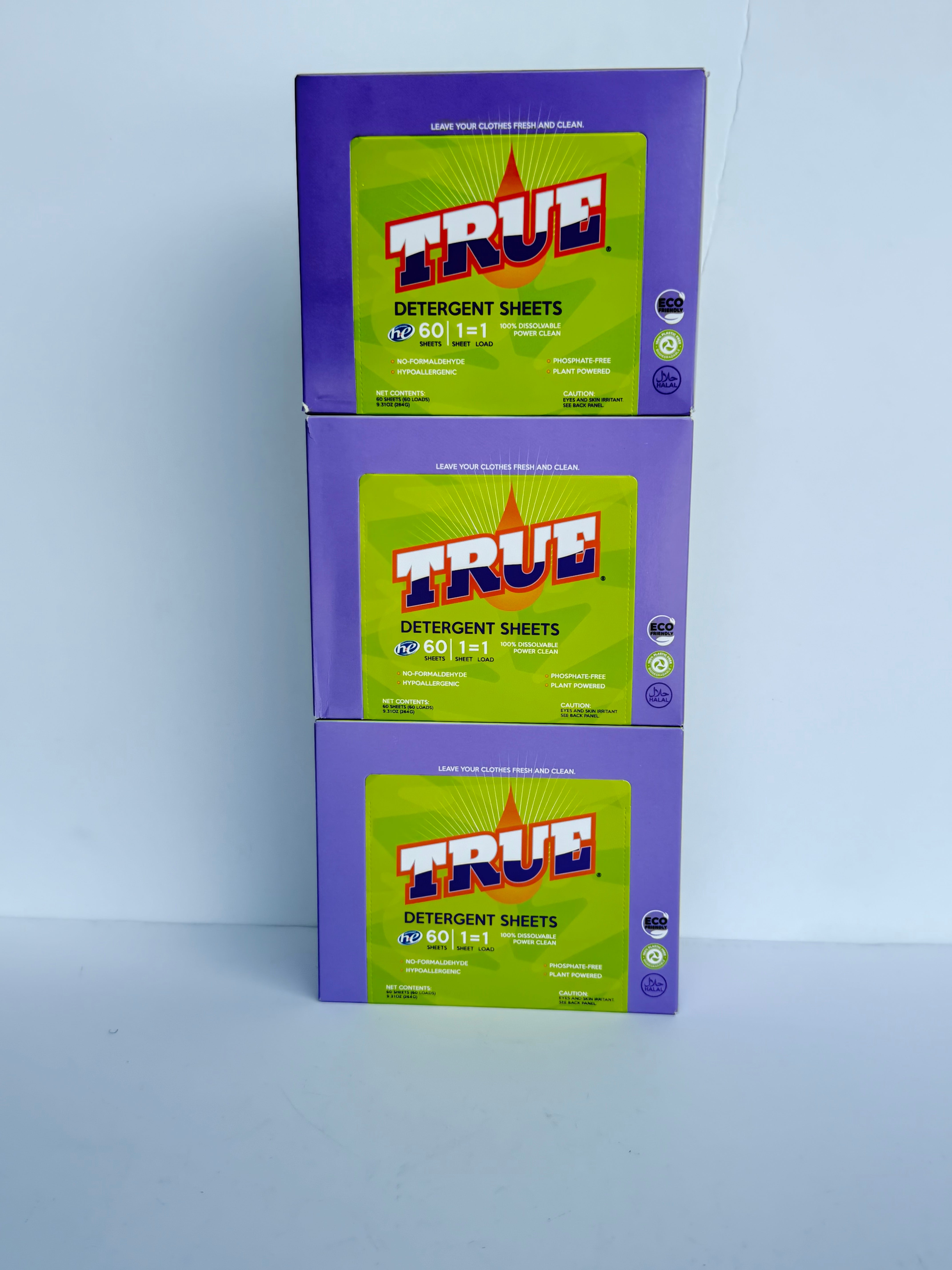 True Detergent Laundry Sheets - 3 Pack