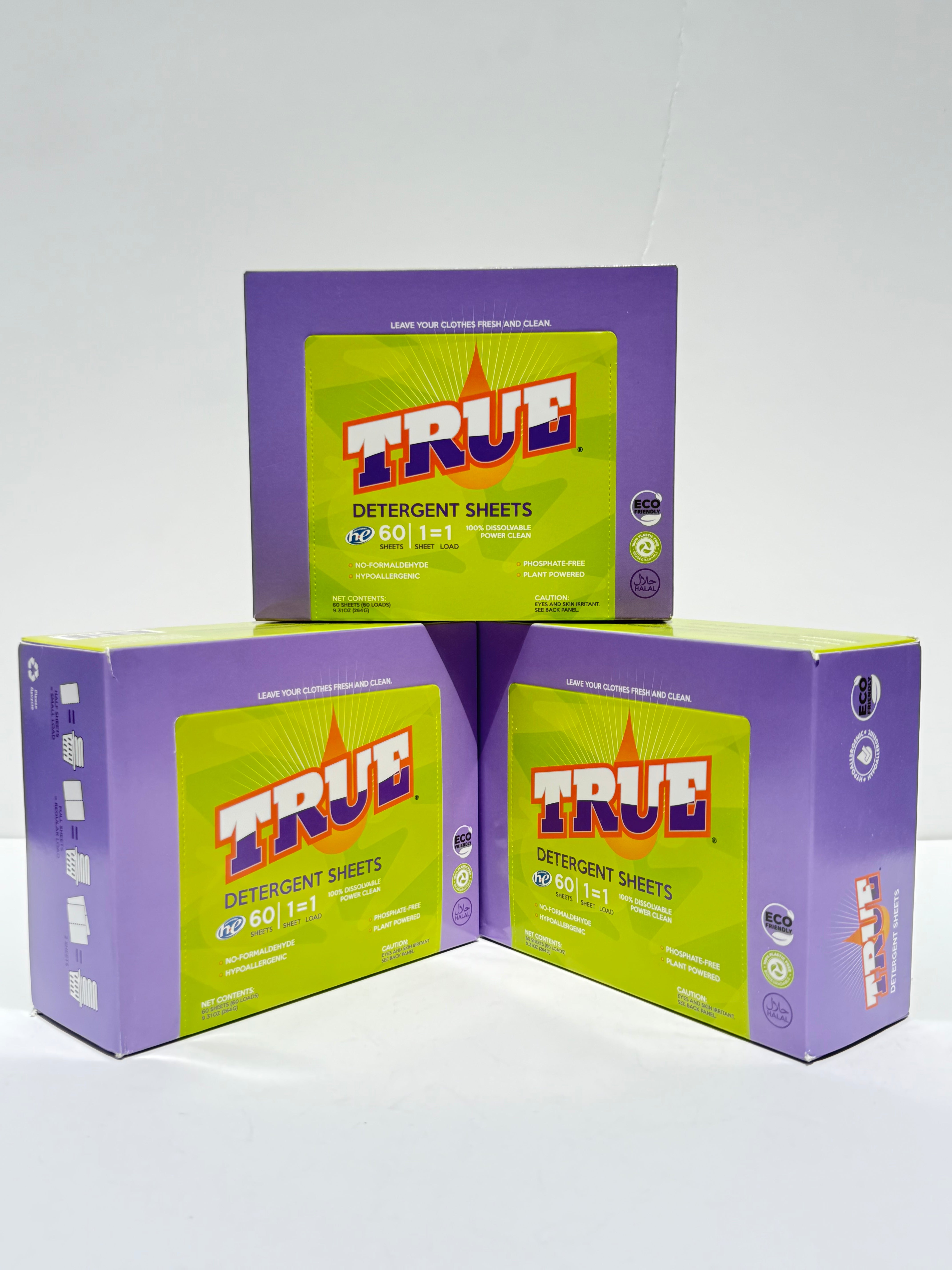 True Detergent Laundry Sheets - 3 Pack