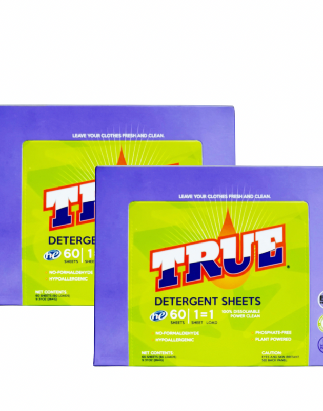 True Detergent Laundry Sheets - 2 Pack