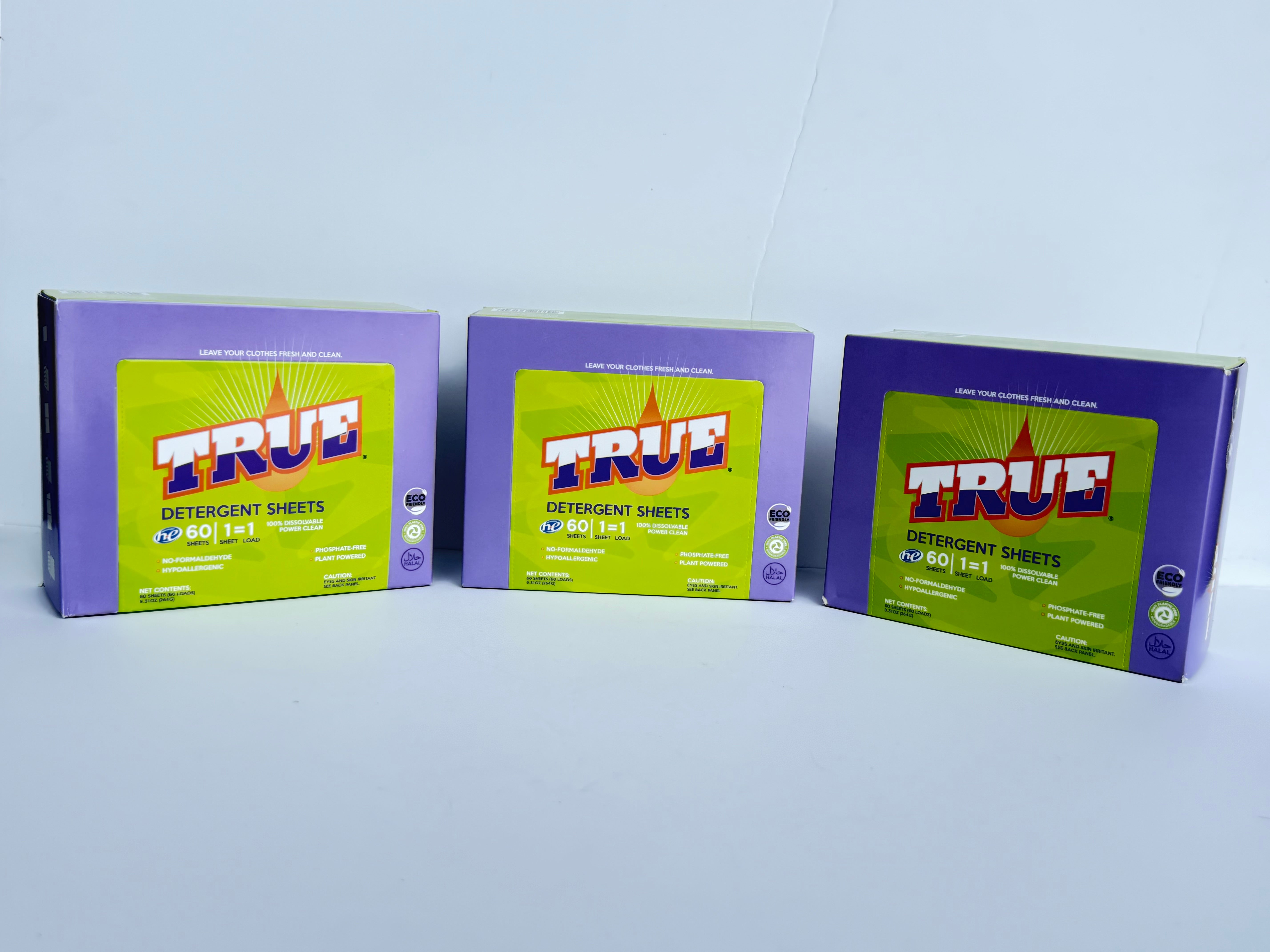 True Detergent Laundry Sheets - 3 Pack