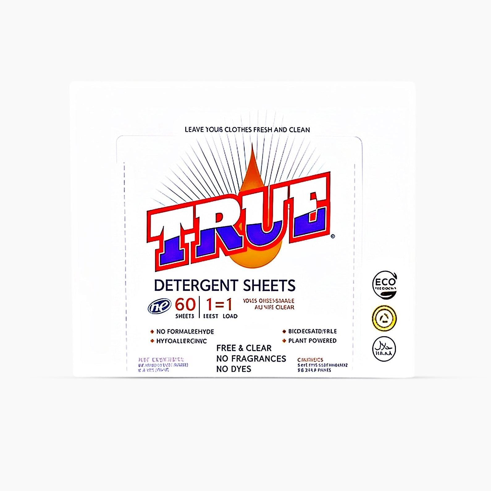 Free & Clear Laundry Sheets • 60 Count