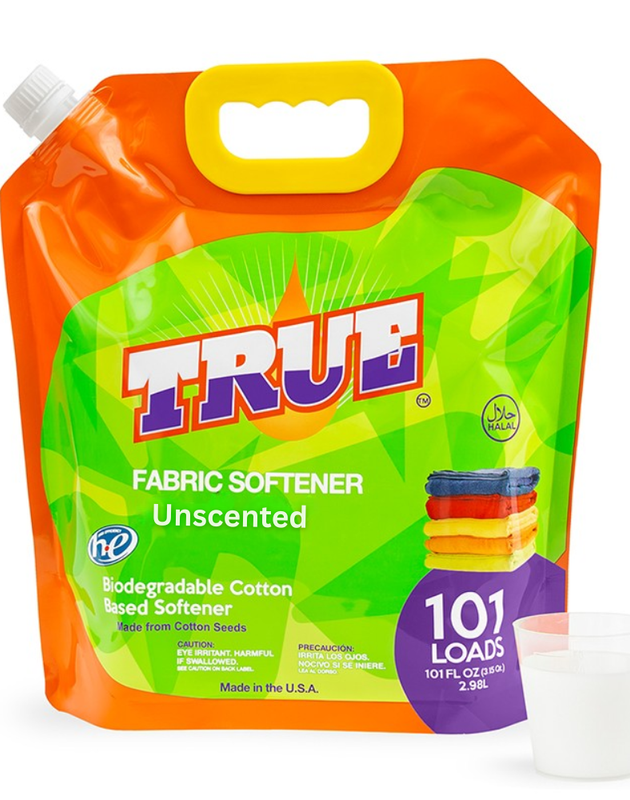 Unscented Plant Based Fabric Softener • 101 Load - The True Products