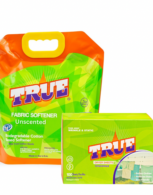 101oz UNSCENTED Fabric Softener & UNSCENTED DryerSheets