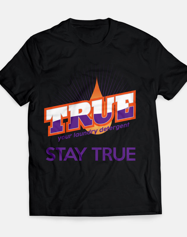 Black with Purple True T-Shirt (Free Shipping) • Please choose your size from S to 4XL